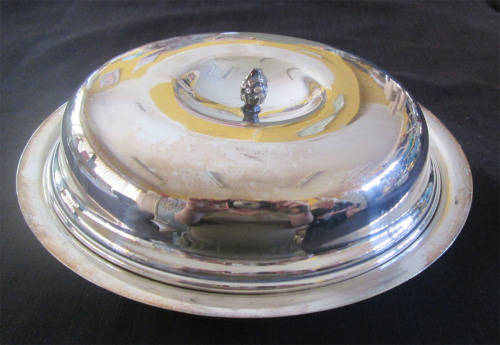 Seranco Silver Plated Vegetable Dish with Cover & 3 Divisions