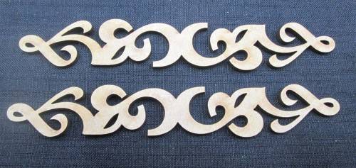 The Velvet Attic - Wood blank laser cutout  - Celtic Borders A (2 of)