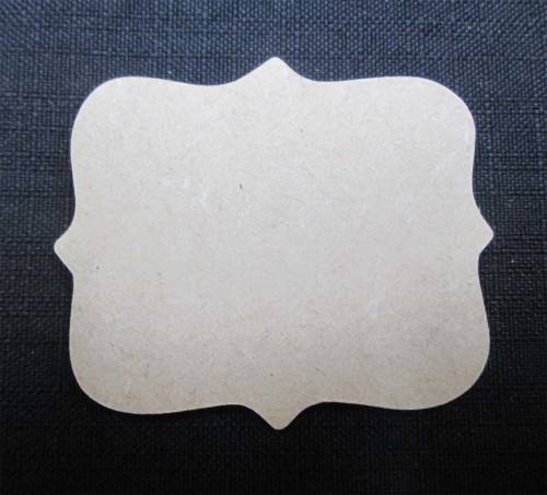 The Velvet Attic - Wood blank MDF - Tag (5.5cm x 4.8cm)