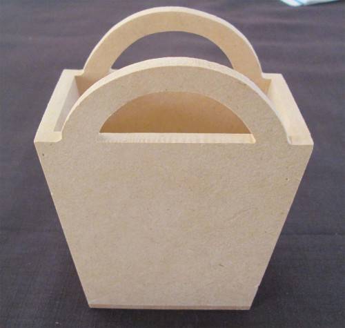 The Velvet Attic - Wood blank MDF - Basket Small