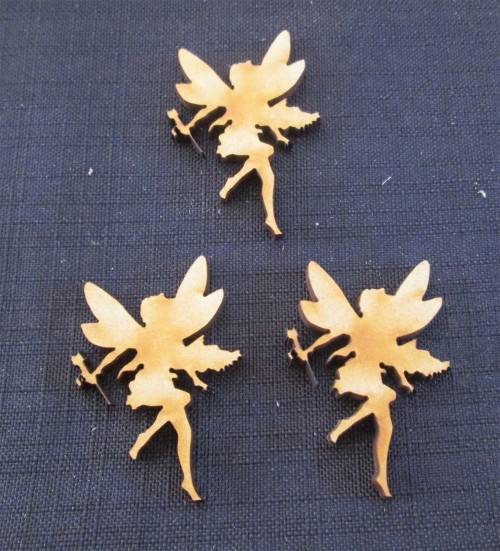 The Velvet Attic - Wood blank laser cutout  - Fairies Mini (3 of)