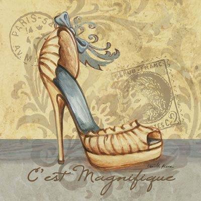 The Velvet Attic - Handmade Mosaic Tile - 2.3cm x 2.3cm - Vintage Shoe 1