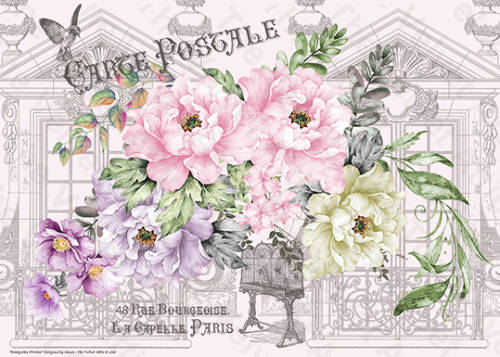 The Velvet Attic-Decoupage Decorative Furniture Posters / Paper - Bourgeoise Pivoine