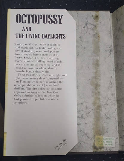 Octopussy & The Living Daylights Omnibus by Ian Fleming 1st Edition