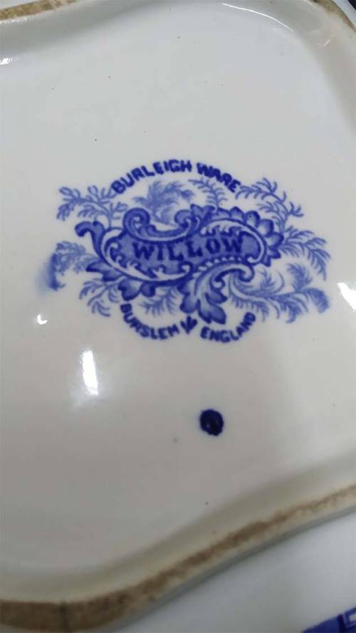 Blue Willow Pattern Burleigh Ware Serving Dish
