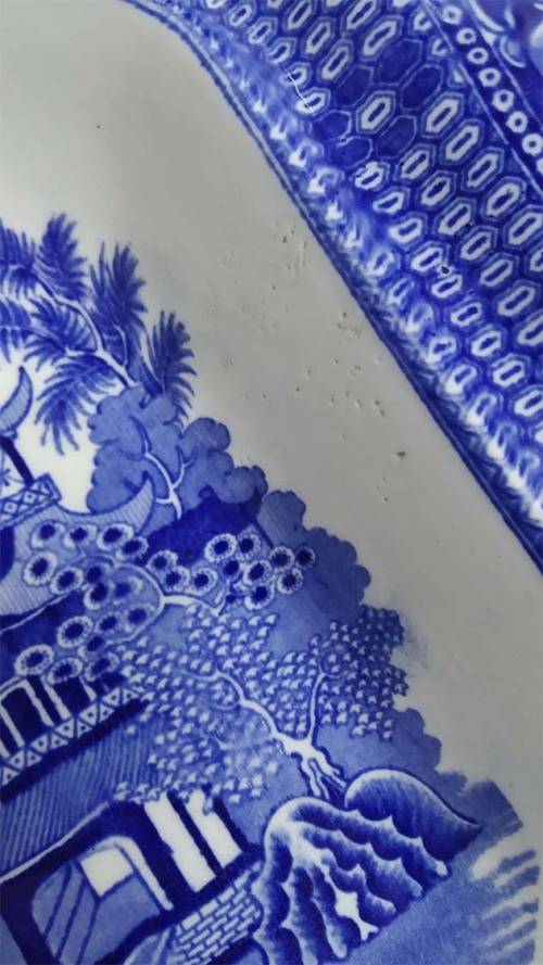 Blue Willow Pattern Burleigh Ware Serving Dish