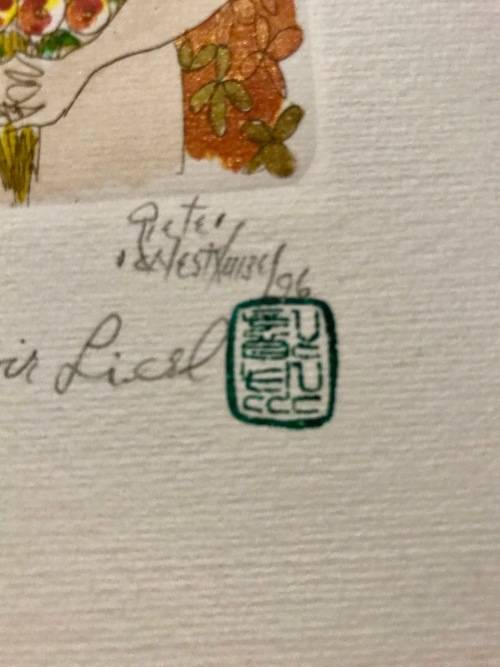 Pieter van Westhuizen Female Nude Early Work (1996) Signed, Edition 8/12