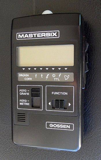 PROFESSIONAL  DIGITAL LIGHTMETER GOSSEN "MASTERSIX /ULTRA PRO", EXCELLENT CONDITION MADE IN GERMANY