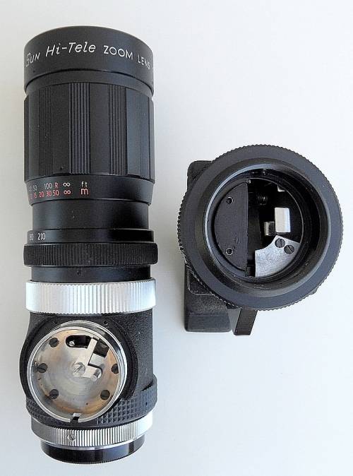SUN HI-TELE ZOOM 85-210/ 4.8  M 42 SCREWMOUNT WITH TRIGGER GRIP