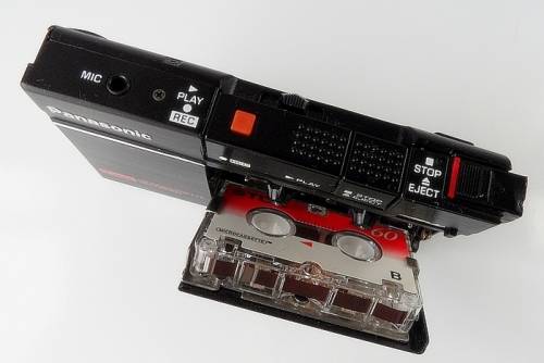 PANASONIC MICROCASSETTE RECORDER MOD RN - 36  86 mm x 55 mm x 13 mm ,NOT WORKING MADE IN JAPAN