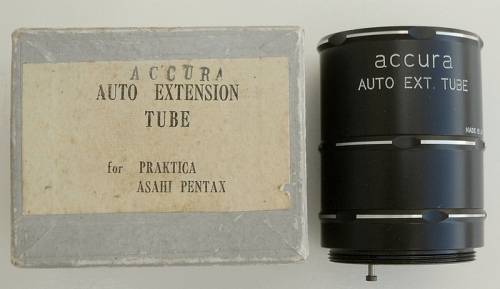 ACCURA AUTO EXTENSION TUBE SET SCREW MOUNT M 42 FOR ASAHI PENTAX ,PRAKTICA ...  MADE IN JAPAN