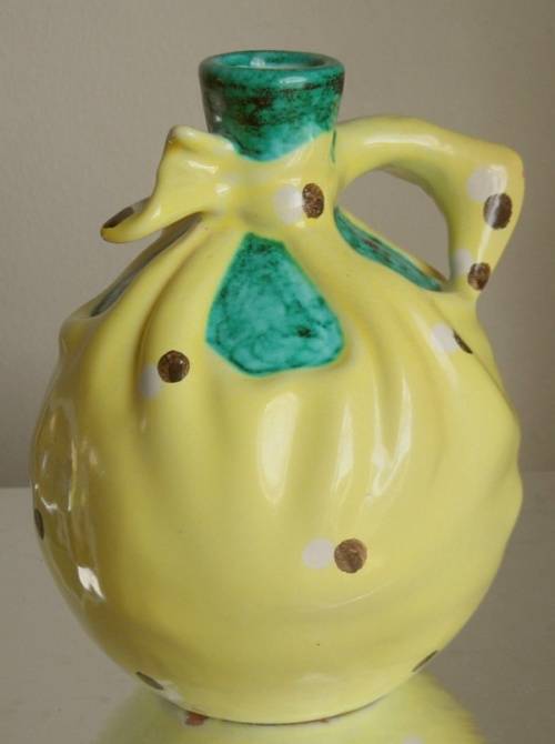 VINTAGE BALBOR MAJOLICA VASE OR PITCHER HAND MADE ITALY MARKED