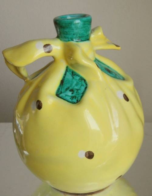 VINTAGE BALBOR MAJOLICA VASE OR PITCHER HAND MADE ITALY MARKED