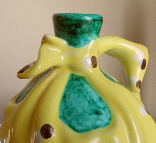 VINTAGE BALBOR MAJOLICA VASE OR PITCHER HAND MADE ITALY MARKED