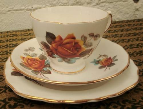 Royal Vale "Autumn Roses" Tea Trio (2 available)