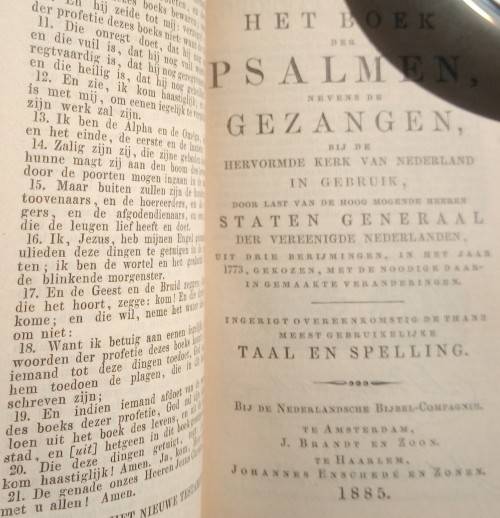 Dutch Leather Pocket Bible (1886)