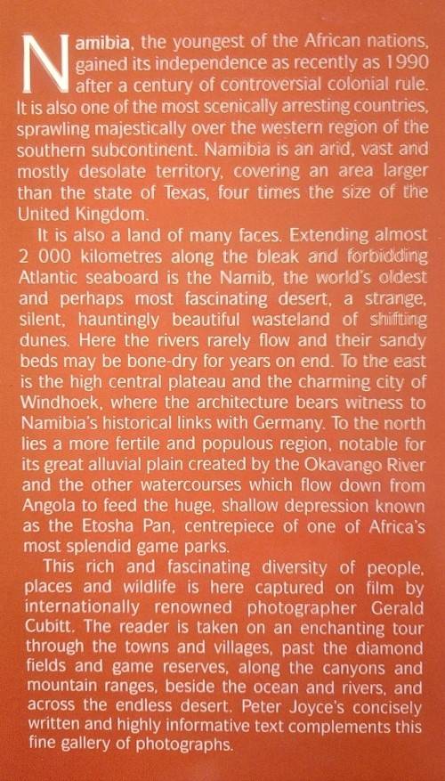 Gerald Cubitt and Peter Joyce, This is Namibia