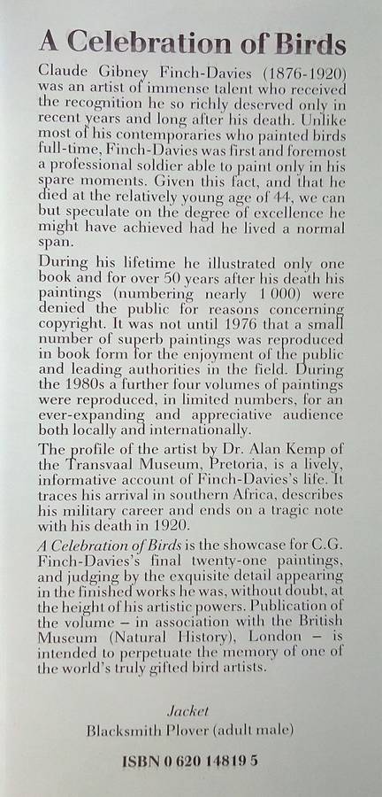 A Celebration of Birds: C.G. Finch-Davies's Final Album of Southern African Birds