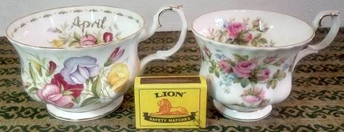 Royal Albert "Sweat Pea" Breakfast Duo (Flower of the Month: April)