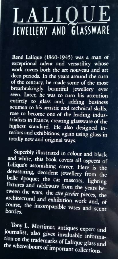 Tony L. Mortimer, Lalique: Jewellery and Glassware