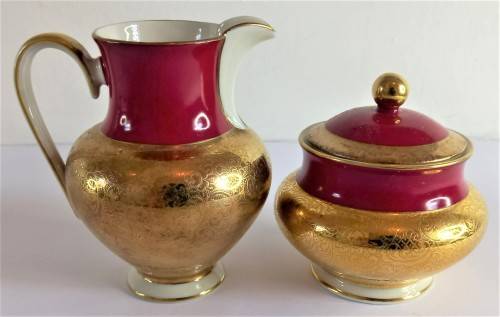 Stunning `Alka Kunst` Tea for Two Set (7 pcs)