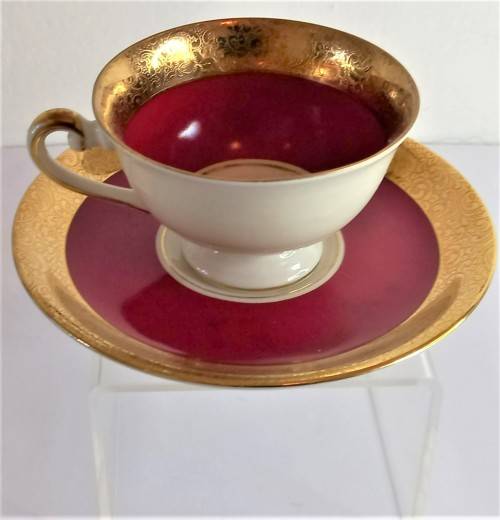 Stunning `Alka Kunst` Tea for Two Set (7 pcs)