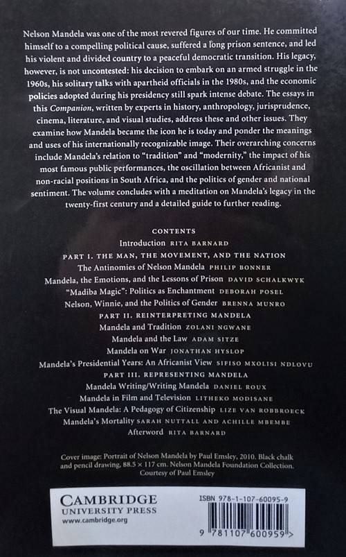 Rita Barnard, The Cambridge Companion to Nelson Mandela