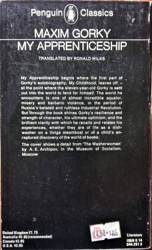 Maxim Gorky, My Apprenticeship (Penguin)