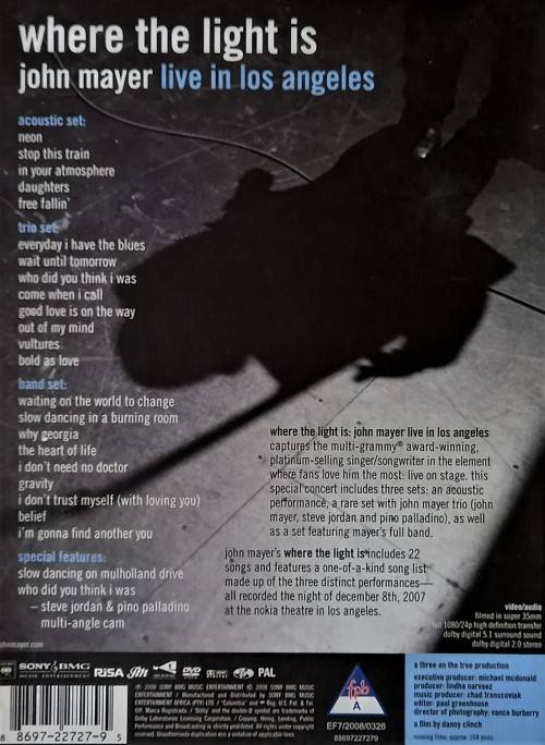 John Mayer: Where the Light Is (DVD)