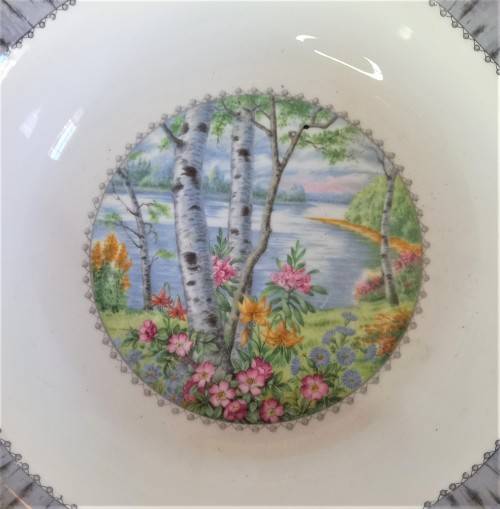 Large Royal Albert `Silver Birch` Bowl