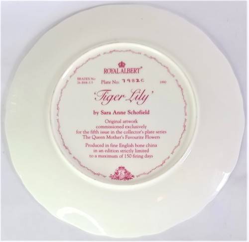 Royal Albert `Tiger Lily` Display Plate