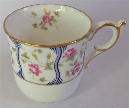Coalport `Trellis Rose` Coffee Duo (2 available)