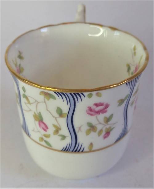Coalport `Trellis Rose` Coffee Duo (2 available)