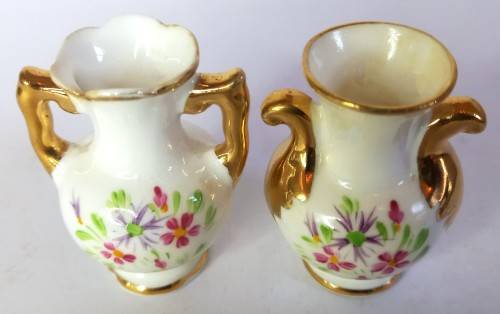 2 x Arthur Bowker Miniature Vases