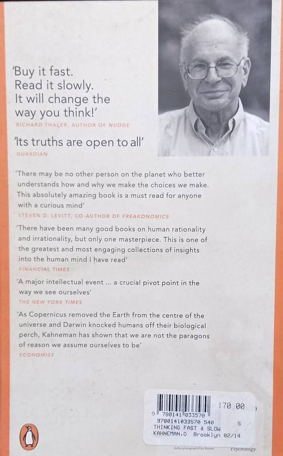 Daniel Kahneman, Thinking, Fast and Slow