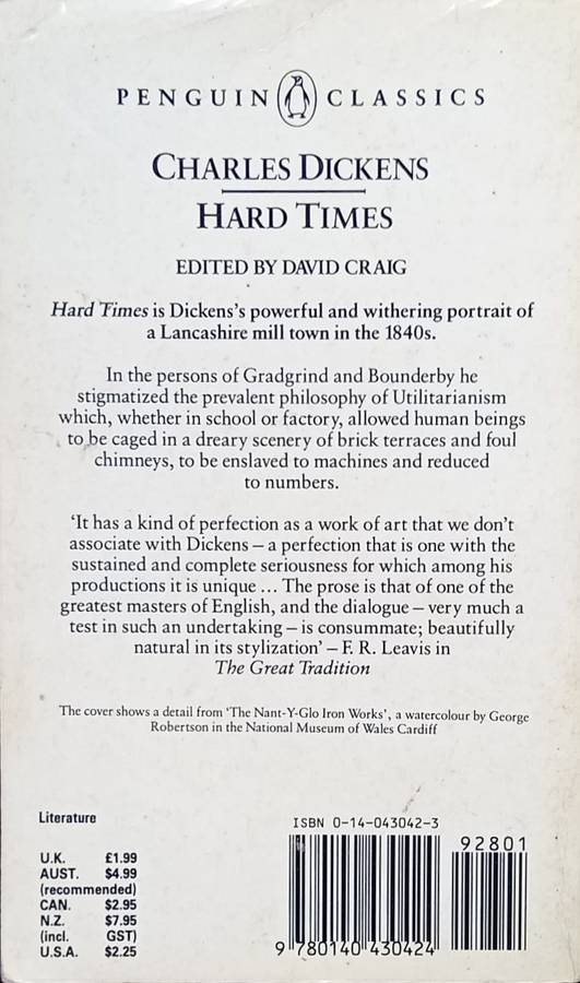 Charles Dickens, Hard Times