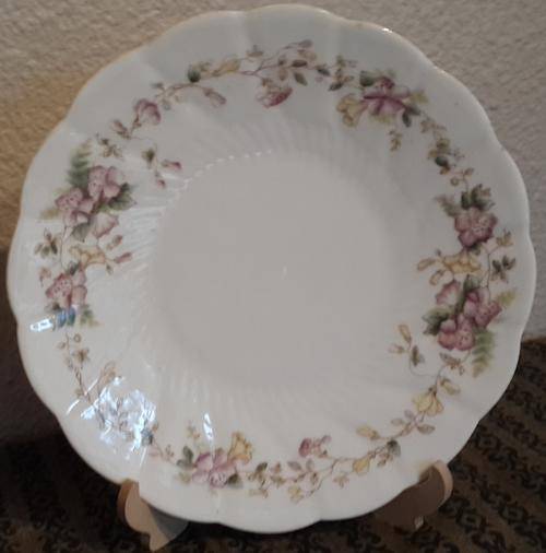 Victorian "Hibiscus" Large Cake Plate