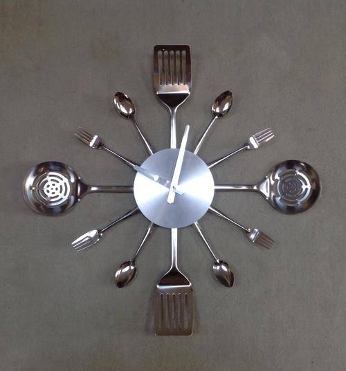 Utensil Kitchen Clock