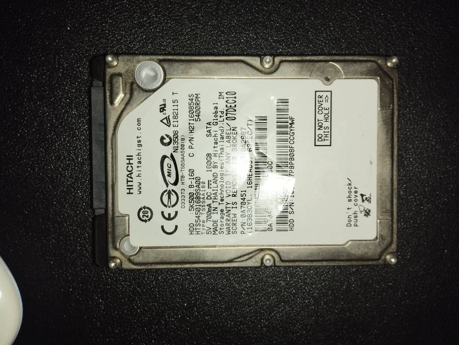 Hitachi 160GB hard driver laptop