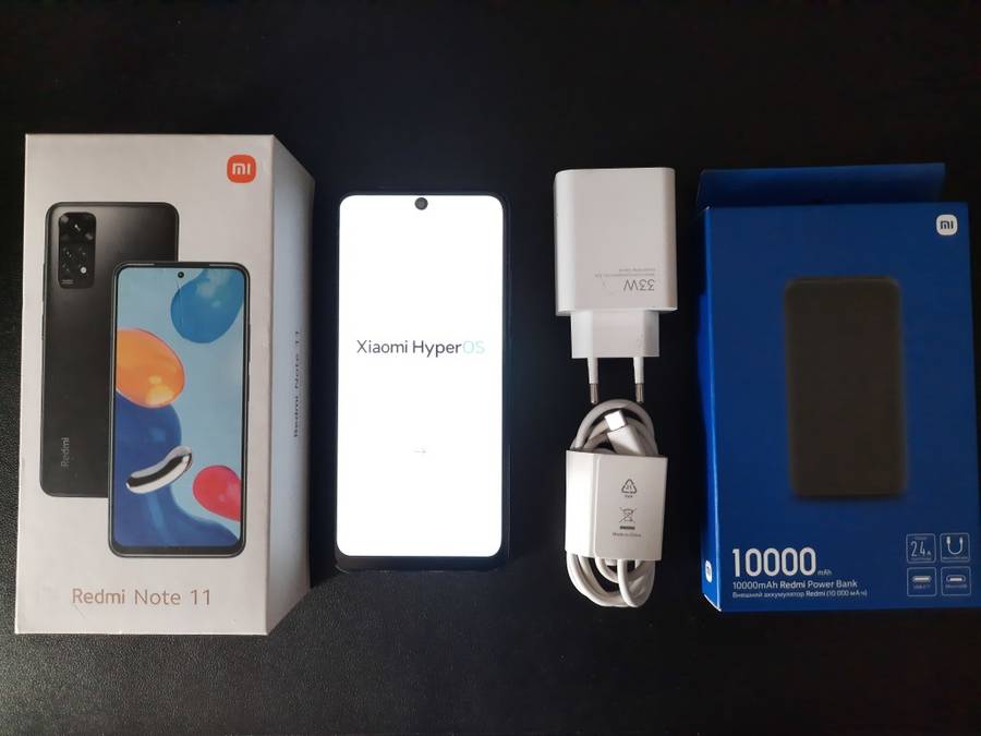 Redmi note 11 + New power bank