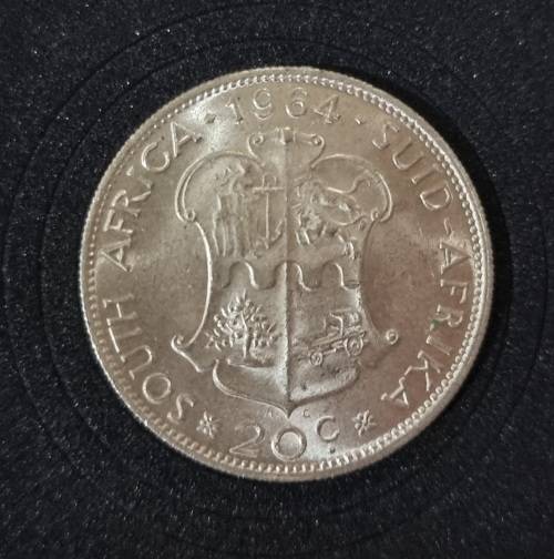 1964 Union 20 cent excellent condition