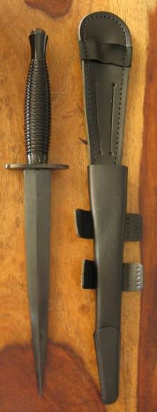 FAIRBAIRN SYKES COMMANDO DAGGER AND SHEATH AS ISSUED TO SA RECCES.