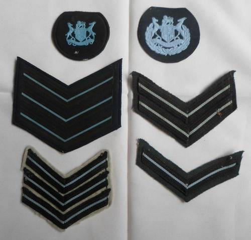 SAAF RANK -WORN 1970'S-2002- 6 IN TOTAL