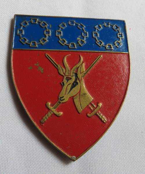 NORTHERN TRANSVAAL COMMAND FLASH- NO PINS-VERY FIRST ISSUE METAL FLASH- NO PLASTIC COATING