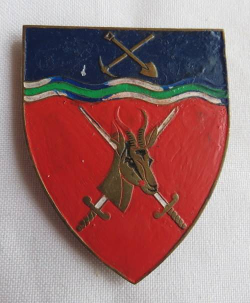 NORTH WESTERN COMMAND FLASH-VERY FIRST METAL TYPE- NO PLASTIC COATING- 3 PINS