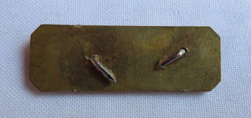 SA ARMY SHARP SHOOTER QUALIFICATION BREAST BADGE-2 PIECE- 2 PINS