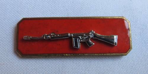 SA ARMY SHARP SHOOTER QUALIFICATION BREAST BADGE-2 PIECE- 2 PINS