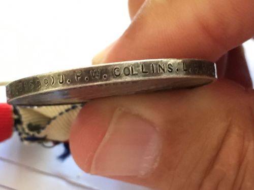 FULL SIZE ROYAL NAVY WW1 & WW2 MEDAL GROUP TO THE SAME PERSON-WW1 MEDALS NAMED TO J 80756 J.F.W. COL