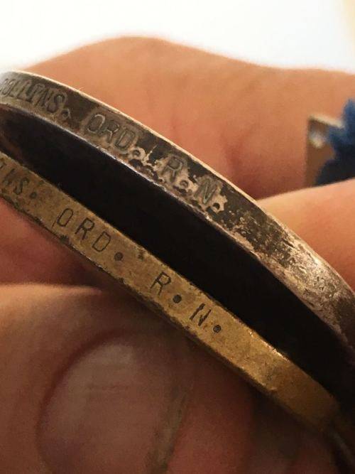 FULL SIZE ROYAL NAVY WW1 & WW2 MEDAL GROUP TO THE SAME PERSON-WW1 MEDALS NAMED TO J 80756 J.F.W. COL