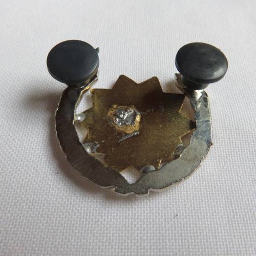 SAAF ARMOURERS BI METAL BREAST BADGE-APPROVED IN 1997- 2 PINS
